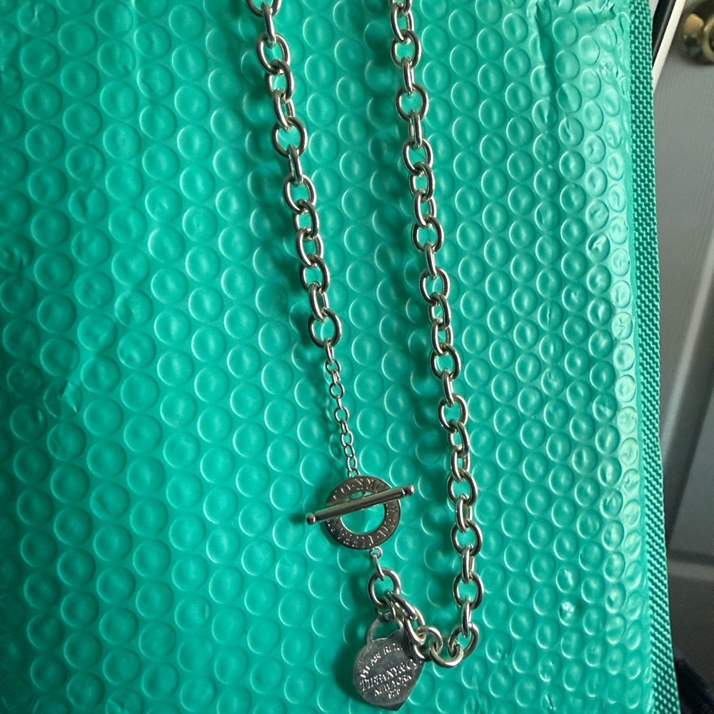 Tiffany & Co. Silver Heart Pendant Necklace - Picture 3 of 5